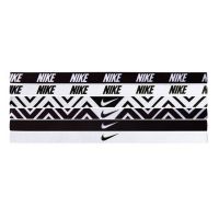Nike haarband Printed 6 pack zwart/wit dames