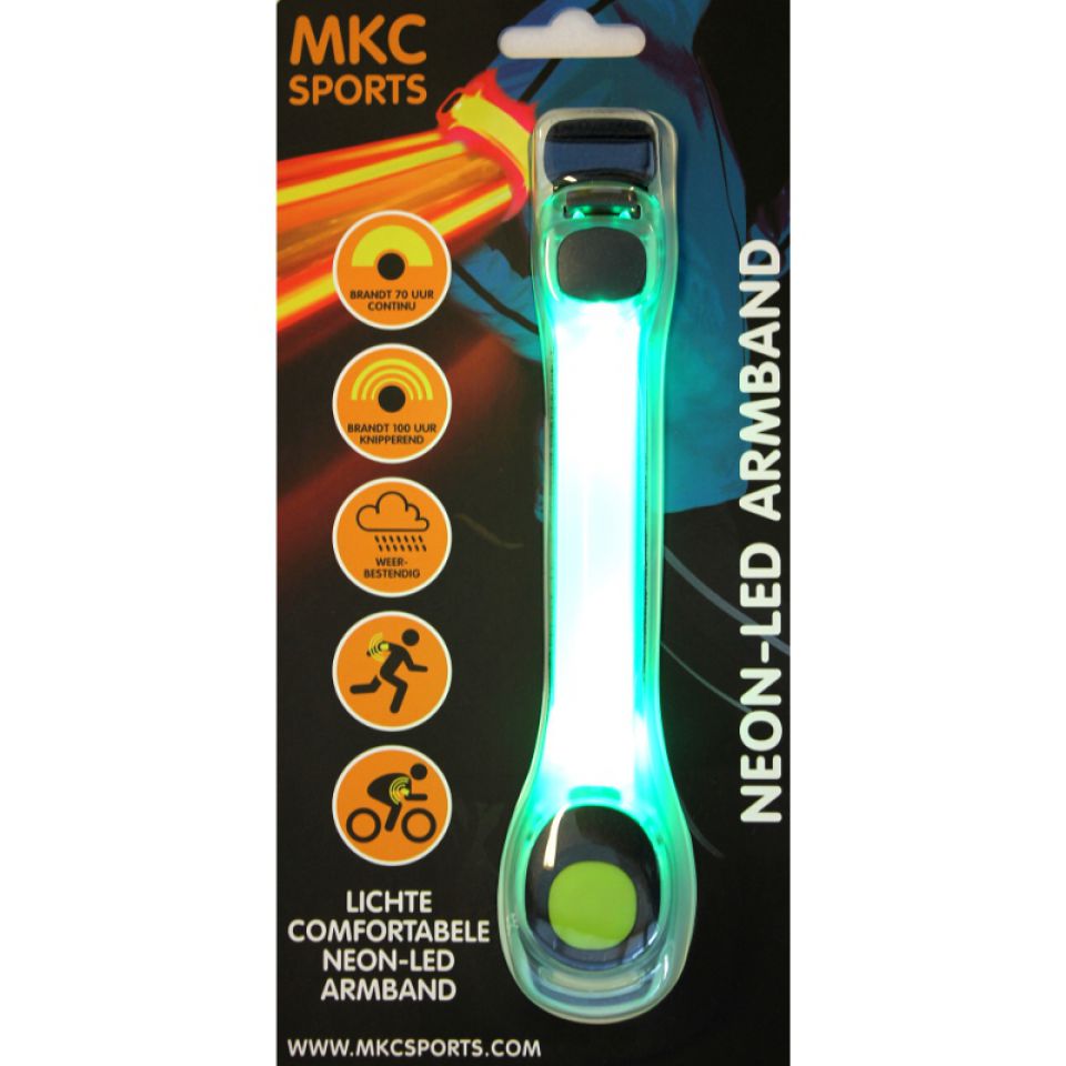 Mkc armband LED reflectie groen (foto 1)