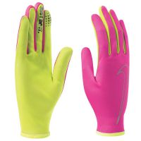 Nike handschoenen Rally Run pink/volt dames (foto 1)