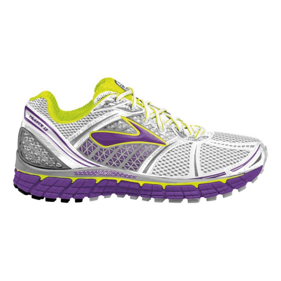 Brooks Trance 12 wit/paars/lime dames (foto 1)