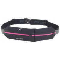 Fitletic heupband Double Pouch zwart/roze Dames (foto 1)
