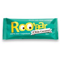 Roo Bar Chia Coconut raw food energiebar 3 stuks (foto 1)
