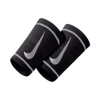 Nike wristbands Dri-fit doublewide zwart/grijs