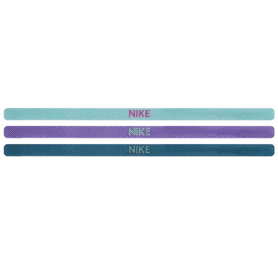 Nike haarband 3 paar paars/turkoise/grijs dames (foto 1)